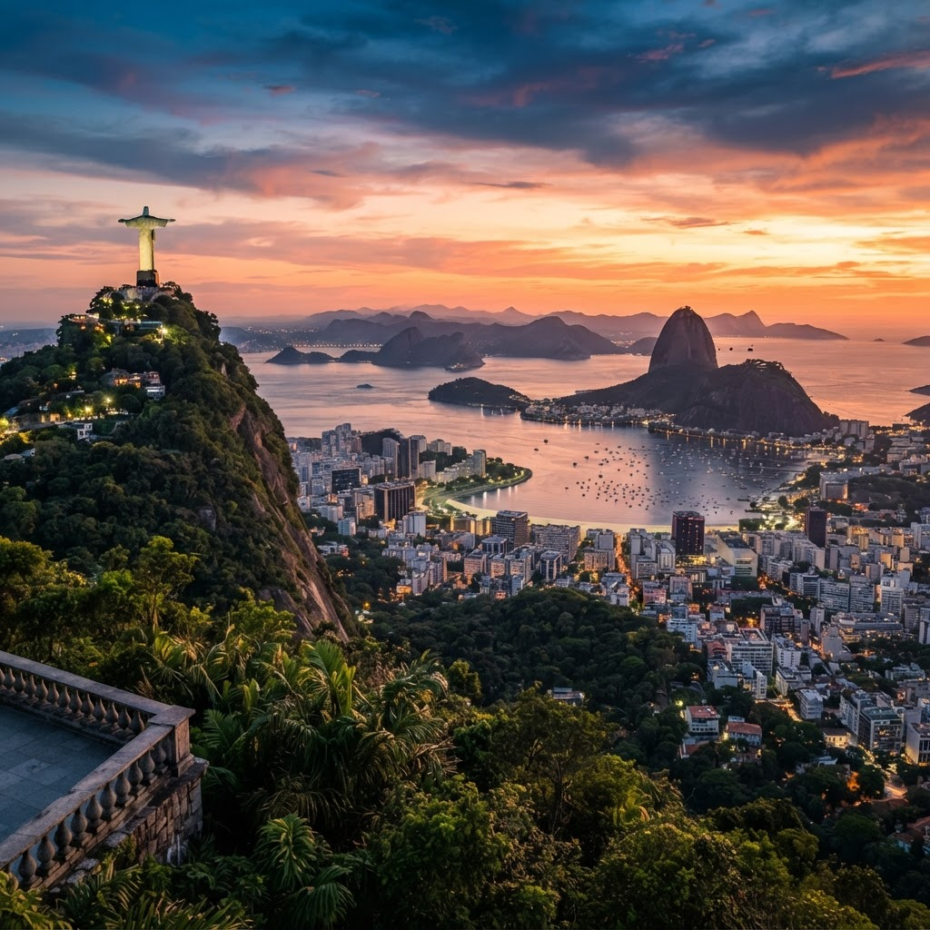 Rio de Janeiro ao pôr do sol